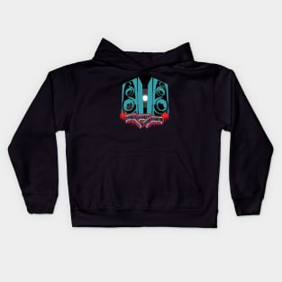 music box and cassette Kids Hoodie